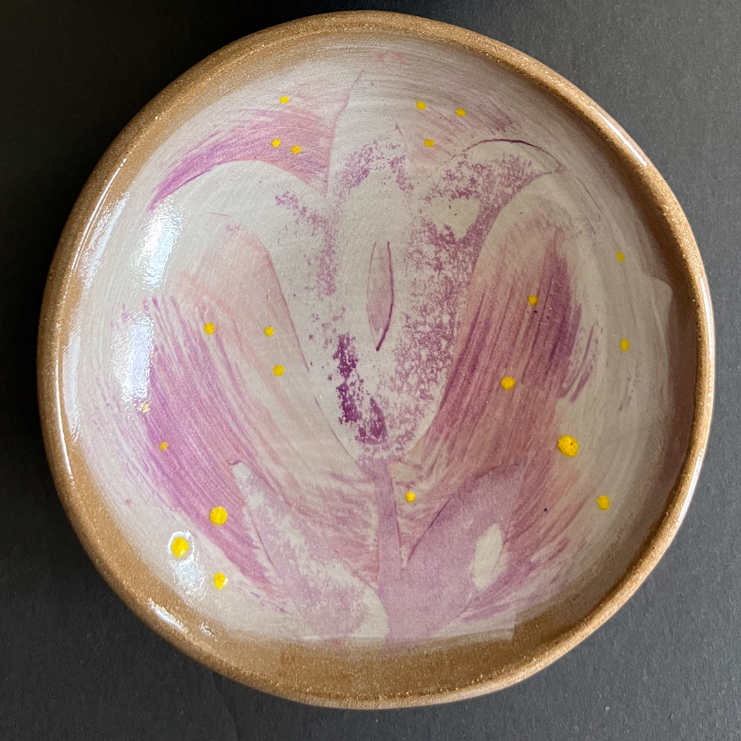 Tulip Dip Dish 4.25" - Pale Pink